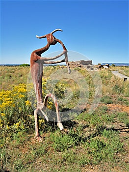 Kokopelli Sculpture at Edge of the Cedars