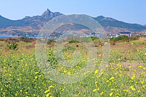 Koktebel, Karadag mountain and Black Sea, Crimea