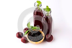 Kokum Sharbat, Juice or Sherbet OR summer coolant drink made up of Garcinia indica