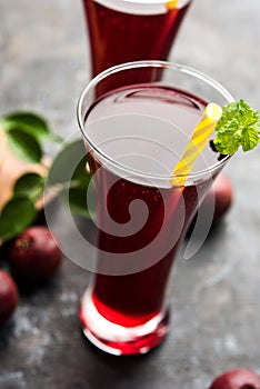 Kokum Sharbat, Juice or Sherbet OR summer coolant drink made up of Garcinia indica