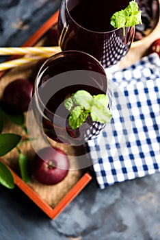 Kokum Sharbat, Juice or Sherbet OR summer coolant drink made up of Garcinia indica