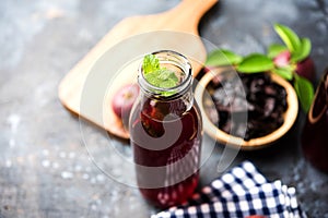 Kokum Sharbat, Juice or Sherbet OR summer coolant drink made up of Garcinia indica