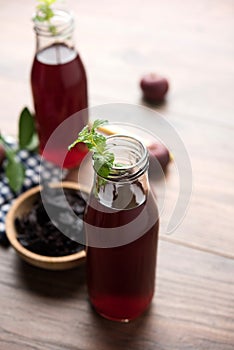 Kokum Sharbat, Juice or Sherbet OR summer coolant drink made up of Garcinia indica