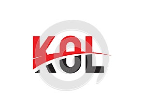 KOL Letter Initial Logo Design Vector Illustration