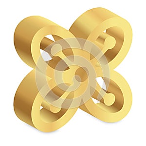 West African Adinkra symbol Bese Saka