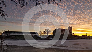 Koldinghus Castle in Denmark at sunset