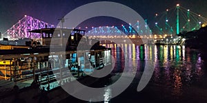 Kolkata ganga ghat at night