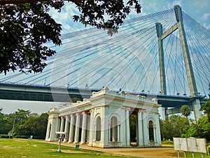 Kolkata historical and Famous Area Of Kolkata-India. Prinsep Ghat is one of the oldest recreational spots