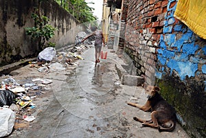 Kolkata's slum Area
