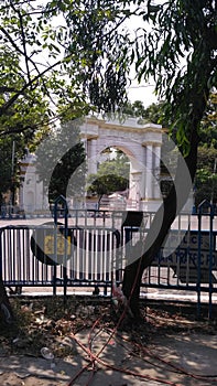Kolkata vectoring gate of famous building in india