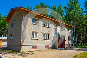 Kolkhoz building at Estonian Open Air Museum in Tallin