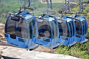 Cable car ride in Jatayu Earth  center