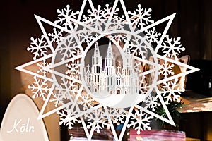 Koln Dom christmas decoration.