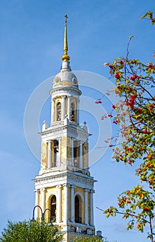 Kolomna, Russia - September, 2021:  Church of Saint John the Evangelist in autumn day