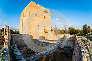 Kolossi Castle, a former Crusader stronghold. Limassol District.