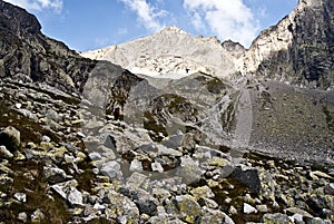 Kolovy stit mountain peak in High Tatras mountains