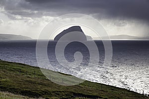 Koltur island, a vew from Vagar, Faroe