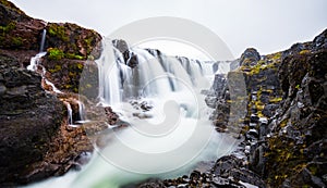 Kolugljufur waterfall on Iceland