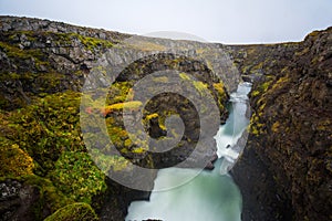 Kolugljufur waterfall on Iceland