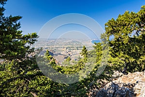 Kolymbia city - view from the hill