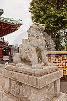 Komainu of Kanda Shinto Shrine in Tokyo, Japan
