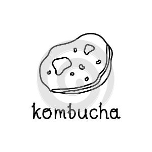 Kombucha doodle icon