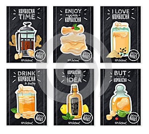 Kombucha tea cards