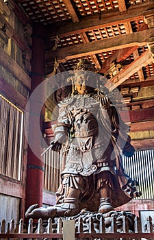 Komokuten, a guardian at Todaiji Temple in Nara