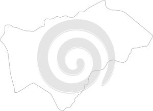 Komondjari Burkina Faso outline map