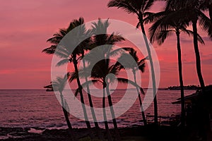 Kona sunset Big Island Hawaii