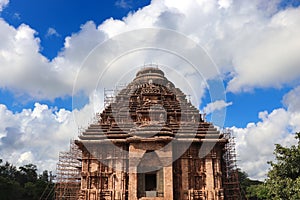 Konark Sun Temple in Odisha, India. Ancient Konark Sun Temple. photo