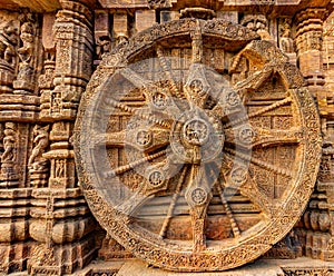 Konark Wheel at Sun Temple, Konark, Odisha, India