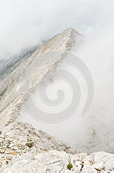 Koncheto stone ridge view with clouds