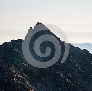 Koncista mountain peak in Vysoke Tatry mountains in Slovakia