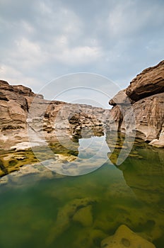 Kong river thought sampanbok photo