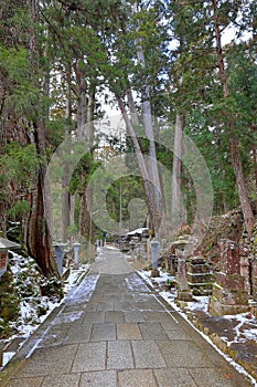 Kongobu-ji Okuno-in Okunoin Cemetery at Koyasan, Koya,