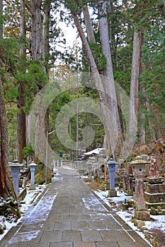Kongobu-ji Okuno-in Okunoin Cemetery at Koyasan, Koya,