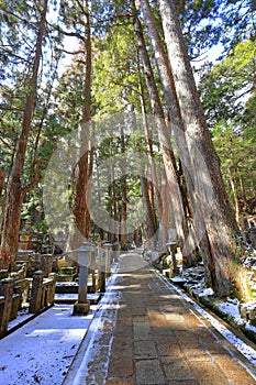 Kongobu-ji Okuno-in Okunoin Cemetery at Koyasan, Koya,