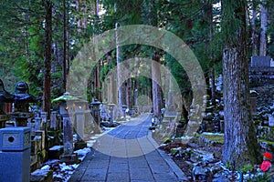 Kongobu-ji Okuno-in Okunoin Cemetery at Koyasan, Koya,