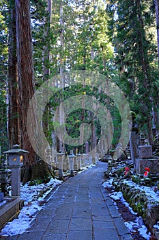 Kongobu-ji Okuno-in Okunoin Cemetery at Koyasan, Koya,