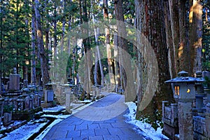 Kongobu-ji Okuno-in Okunoin Cemetery at Koyasan, Koya,