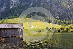 Konigssee in Bavaria in Schoenau