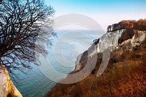 Konigsstuhl cliff on Rugen island. Germany.