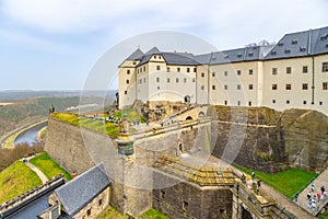 Konigstein Fortress in Saxony, Germany