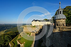 Konigstein or Koenigstein fortress, Saxony, Germany