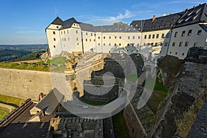 Konigstein or Koenigstein fortress, Saxony, Germany