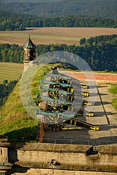 Konigstein or Koenigstein fortress, Saxony, Germany