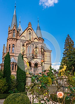 Konigswinter, Germany: Schloss Drachenburg Castle is a palace in Konigswinter on the Rhine river near the city of Bonn in Germany