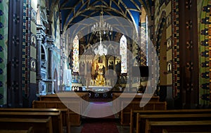 Poland: Konin, parish church, altar photo