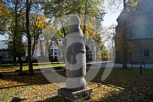 Poland: Konin Pillar, Milestone ,  photo